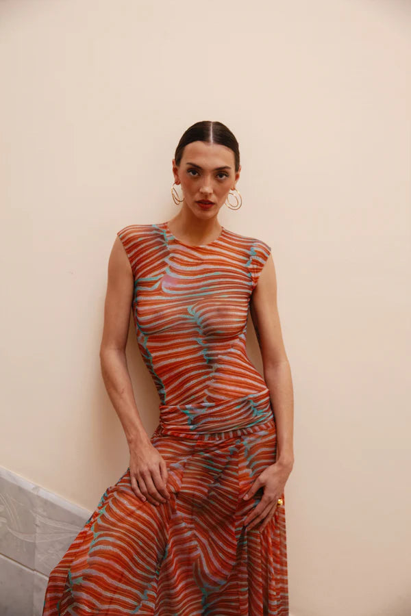 Aria Belleza Salvaje – Set de Body y Falda de Malla