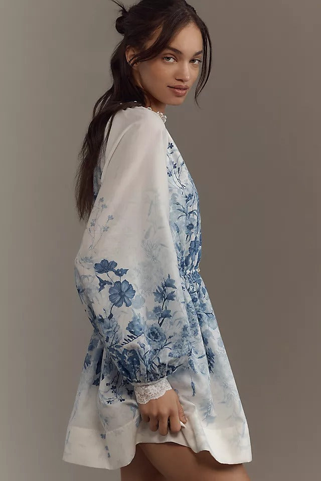 Madeleine - Vestido vintage con mangas hinchadas